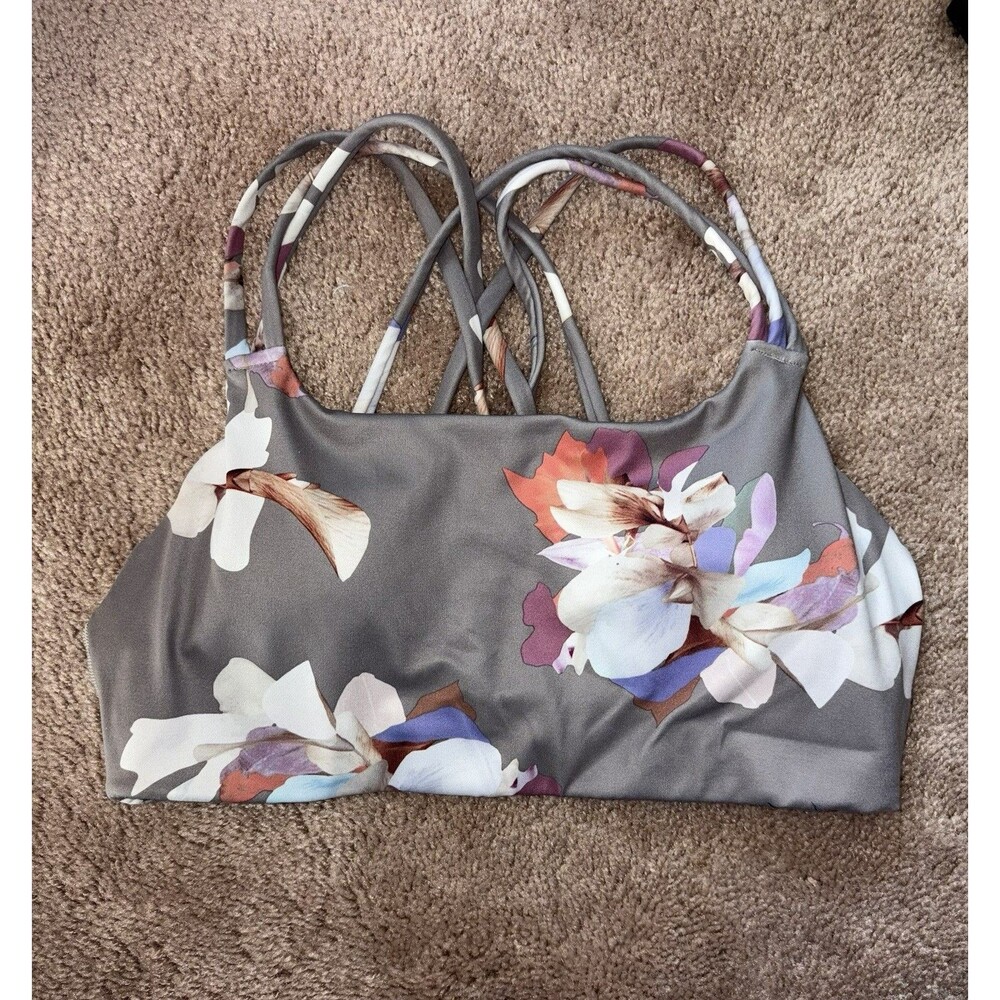 Athleta Hyper Focused Bra in Powervita Botanical Print Size Small
